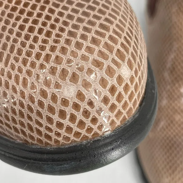 Blundstone Tan Heeled Boots Shell Lizard Print Snakeskin Neutral Booties Size 9 - Image 13