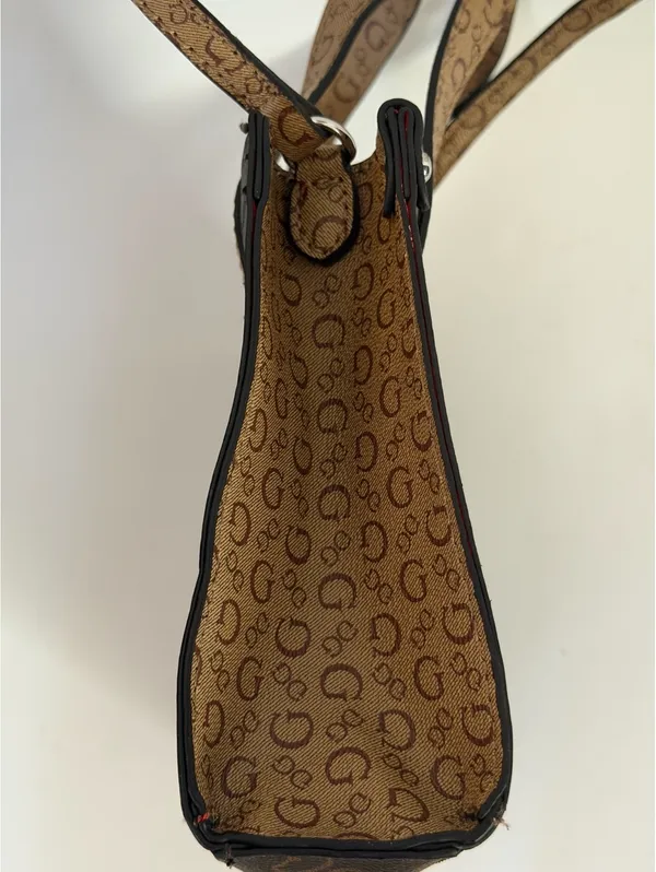 Guess monogram mini tote crossbody bag - Image 3