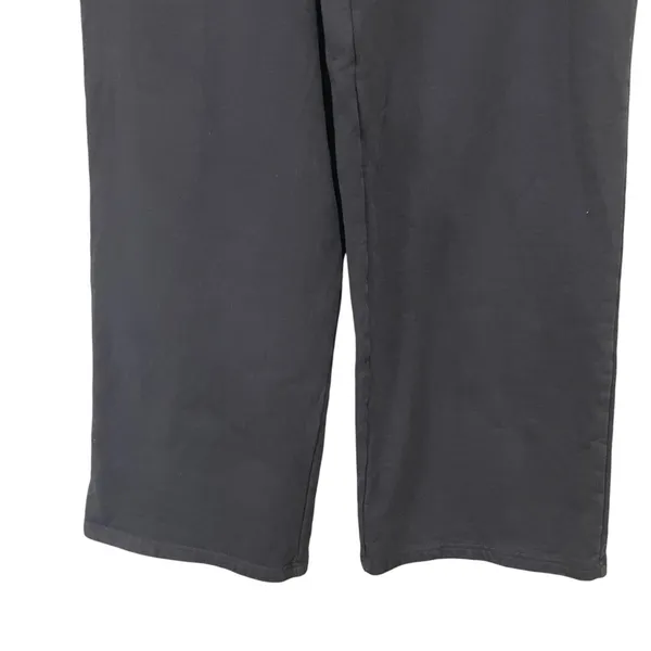 Abela Story + Co Wide Leg Cotton Sweatpants Black Women’s Size Large - Image 2
