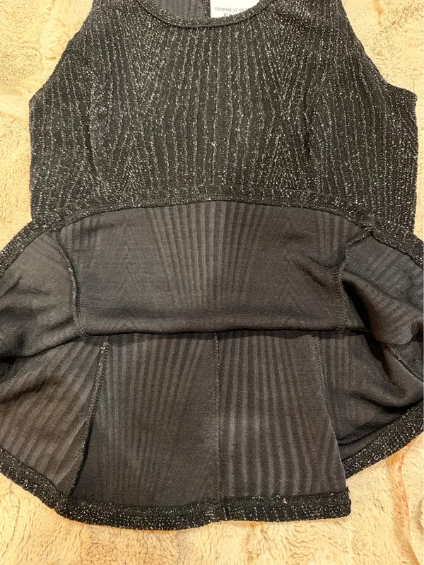 Sparkly Peplum Top Y2K 2016 Going Out Party Streetwear Club Throwback Style - Image 6