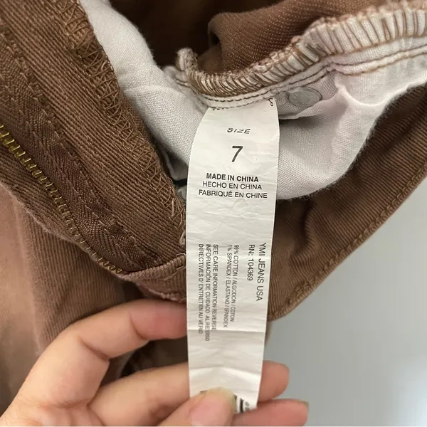 YMI Y2K High Rise‎ Brown Mocha All Day double Cargo Wide Leg Women’s Size 7 - Image 3