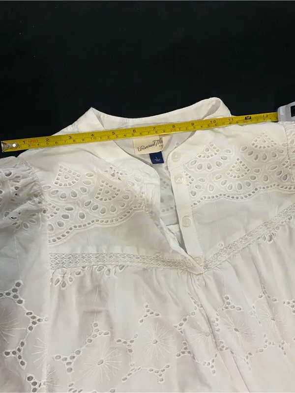 Universal Threads White Eyelet Cotton Women’s Dress - Image 3