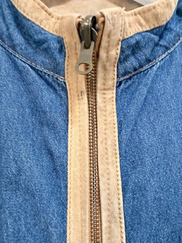 Ranch Wear Gran Chic Western Reversible Chore Barn Jacket Suede Denim XL - Image 4