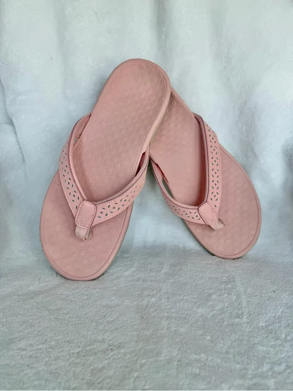 Vionic Pink Women's Perforated Strap Flip Flop Sandals Size 9 - Image 8