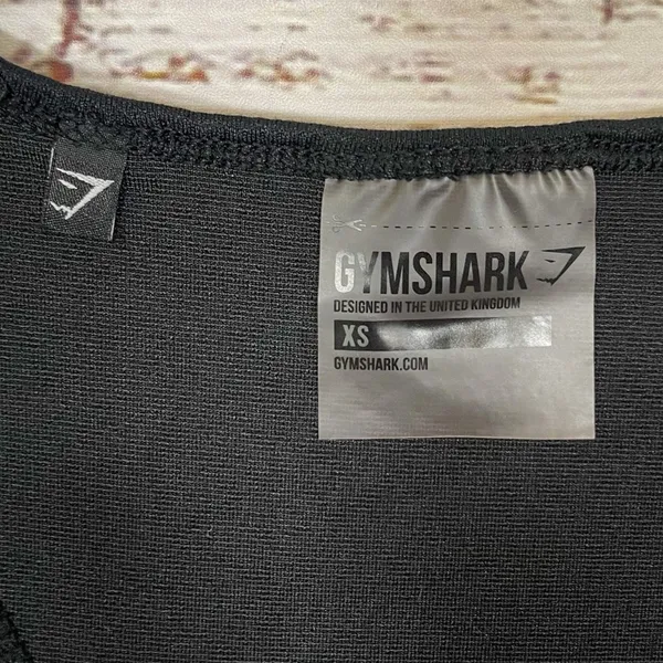 Gymshark Black Racerback Exercise Workout Gym Training Tank, EUC, Size XS - Image 5
