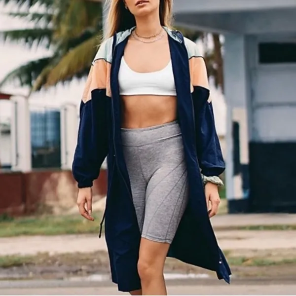 Free People Color Block Windbreaker Jacket - Image 3
