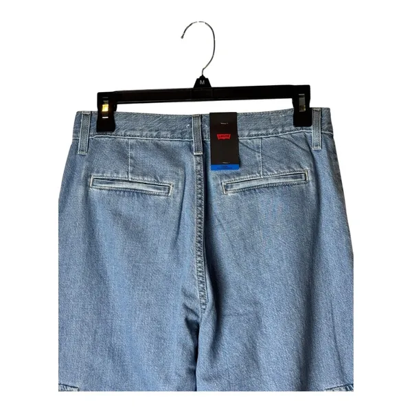 Levis Jeans Women‎ 26 Blue Denim Premium Cool Eco Performance Cargo NWT Retro - Image 6