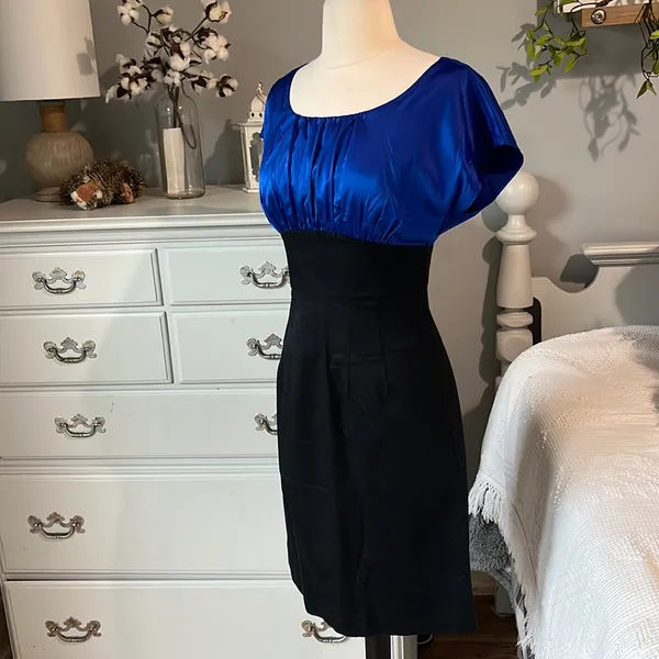 The Limited Dress Dinner Fitted Semi formal Blue Black womens 0 - Image 6