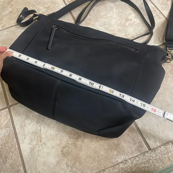 Kate Spade Chelsea Black‎ Nylon Baby Bag Diaper Bag Crossbody interior Matt - Image 6