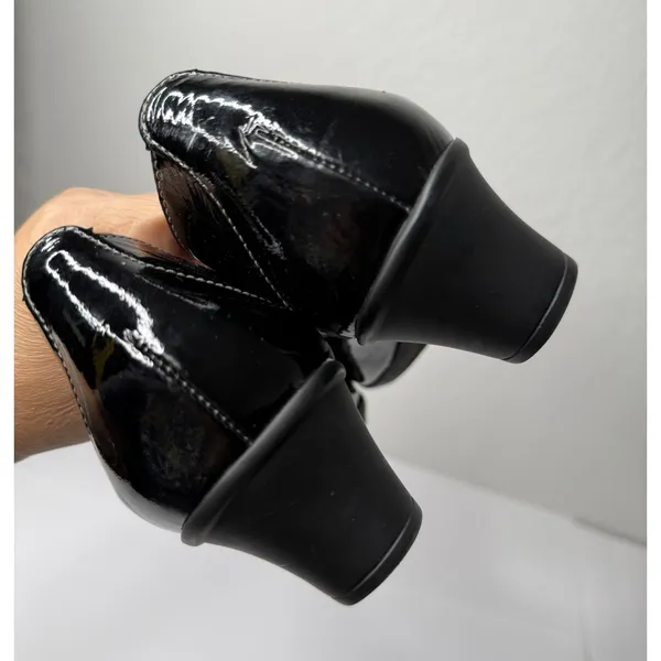 SAS Sonyo TriPad Comfort Black Patent Leather Pump‎ Sz11M Retro Grannycore Dance - Image 9
