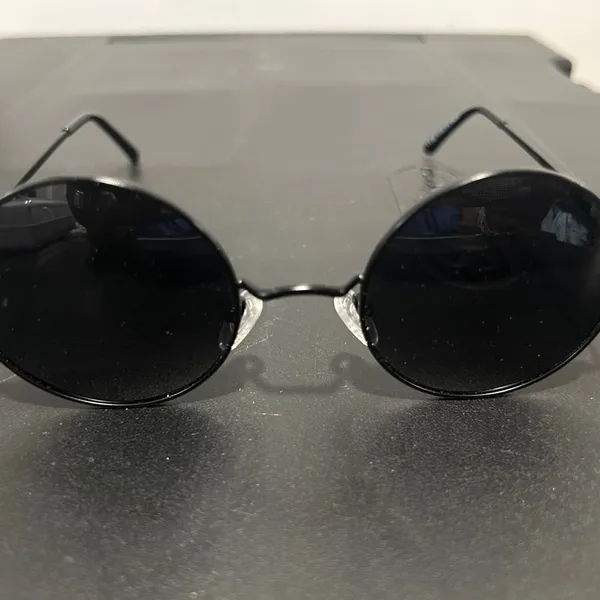 Round Black Sunglasses - Image 9