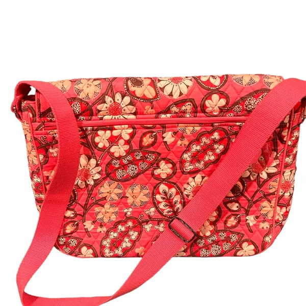 Vera Bradley Laptop Messenger Bag, Blush Pink- like new - Image 3