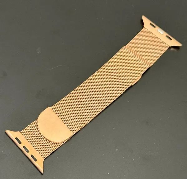 Rose-gold Mesh Magnetic Watch Band Compatible Apple Watch 42mm/44mm - Image 2