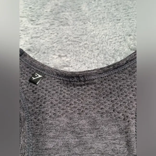 Gymshark Gray Racerback Tank Top - Image 4