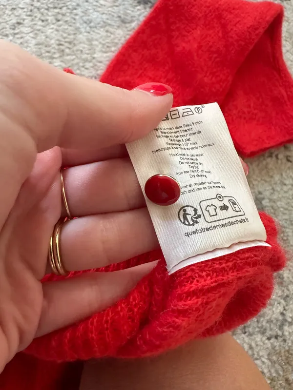 Sézane red cardigan sweater - Image 6