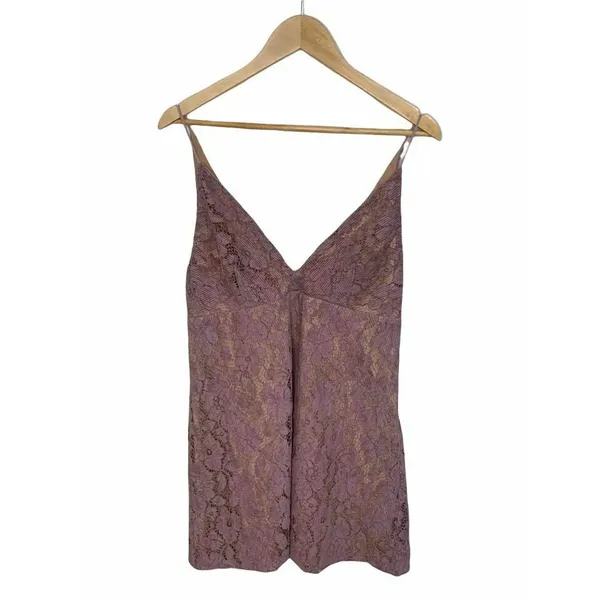 Free People Dangerous Love Lace Overlay Mini Dress Purple Size‎ 8 NWOT $108 - Image 2
