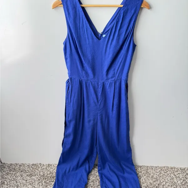 Antonio‎ Melani Royal Blue Sleeveless Jumpsuit Size 2 - Image 2