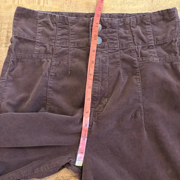 We the Free People Jayde Cord Flare 29 Corduroy Pants High Rise Brown Stretch - Image 13
