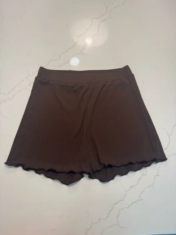 Brown ribbed knit matching set - Image 5