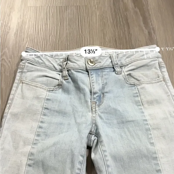 American Eagle Light Wash Mid Rise Cropped‎ Jegging Jeans Size 4 - Image 10