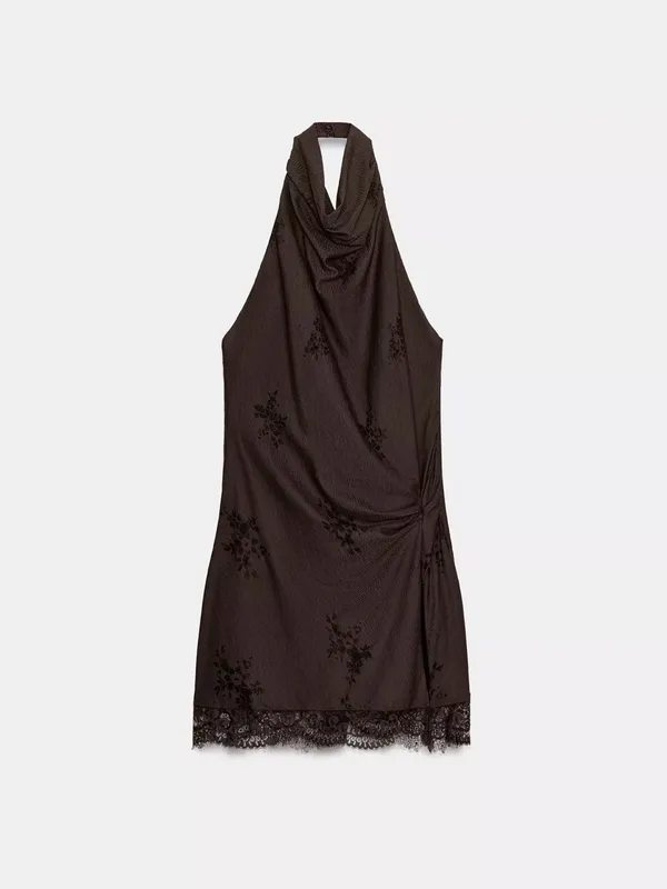 Nwt Zara Halter Lingerie Style Dress Size S - Image 8