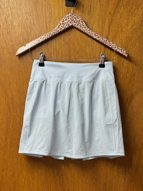 Lululemon Pace Rival Skirt Skort Midrise Pull On Extra Long Powder Blue 2 W8AAFS - Image 16