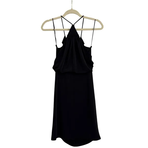 Express Cross Back Knot Front Little Black Cocktail Dress Size Women's XS - Image 3
