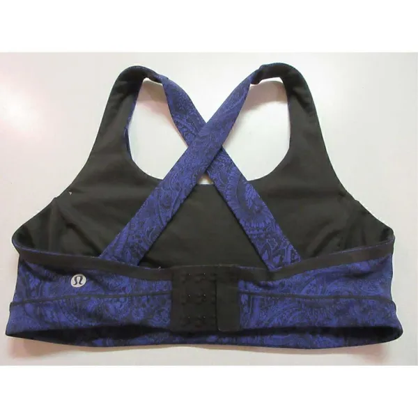 Lululemon workout bra blue paisley - Image 2