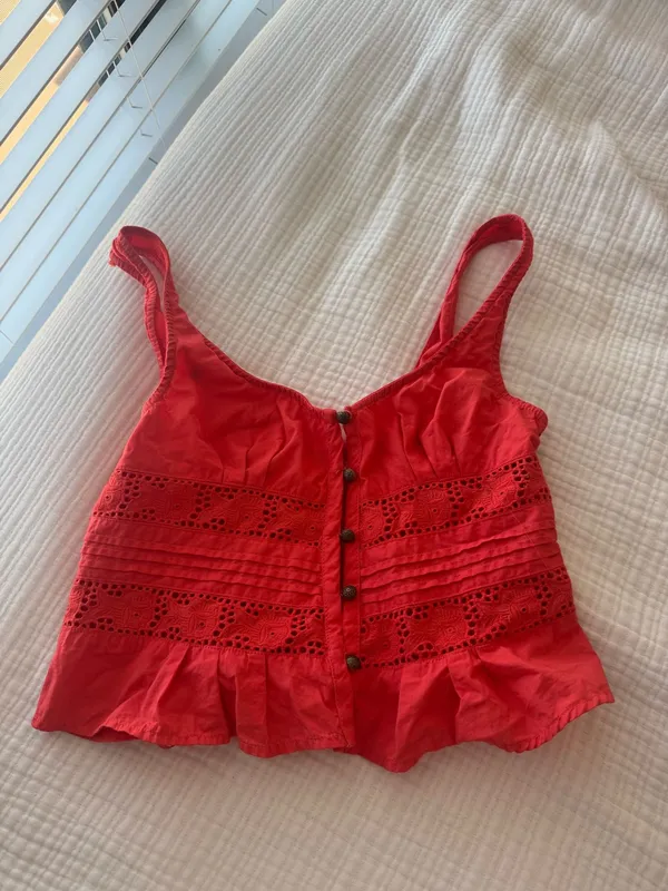 Free People Top - Kiana Lace Tank Top - Image 2