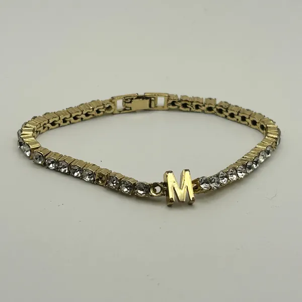 Baublebar Gold-Tone Tennis Bracelet with “M” Accent - Image 4