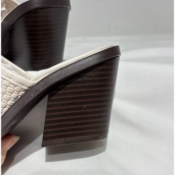 NEW JustFab Woven Heeled Mules SIze 7 - Image 7