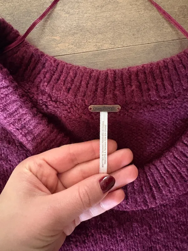 Free People Crewneck Sweater Oversized - Image 3