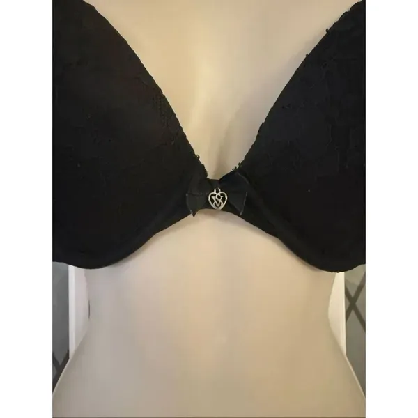Victoria's Secret body by Victoria Bra Black Push Up Underwire Convertible 36D - Image 4