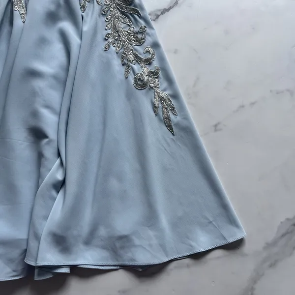 Rated PG PromGirl Homecoming Mini Dress Blue size 0 Beaded Lace Feminine fairy - Image 8