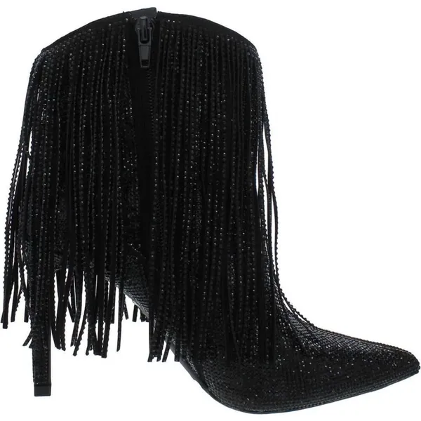 INC Boots Size 5.5 Black Western Ankle‎ Booties Pointed Toe Evening Shoes NEW - Image 2