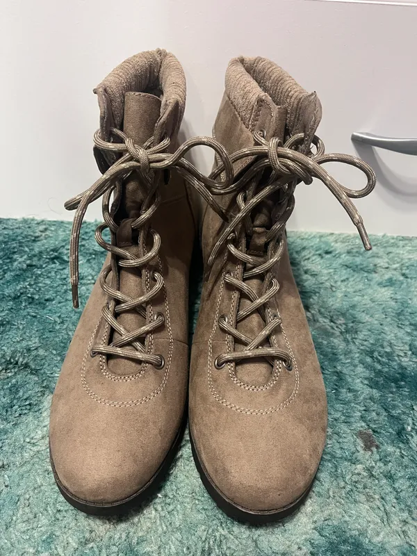 Combat Boots Women Brown Size 11 - Image 2