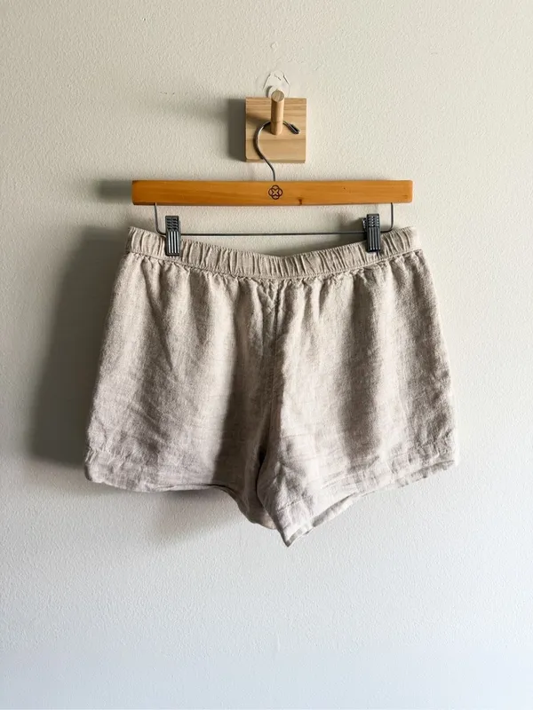 Abercrombie & Fitch Tie Waist Linen Mix Shorts Size S - Image 5