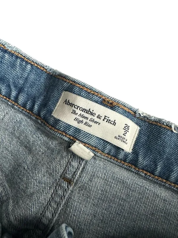 Abercrombie High Rise The Mom Denim Shorts Size 26 / US 2 - Image 4