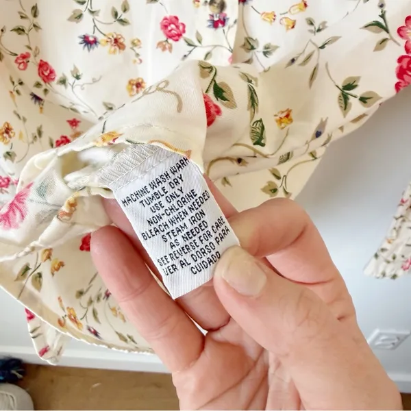 Vintage Floral Barn Coat Jacket Sz M - Image 4