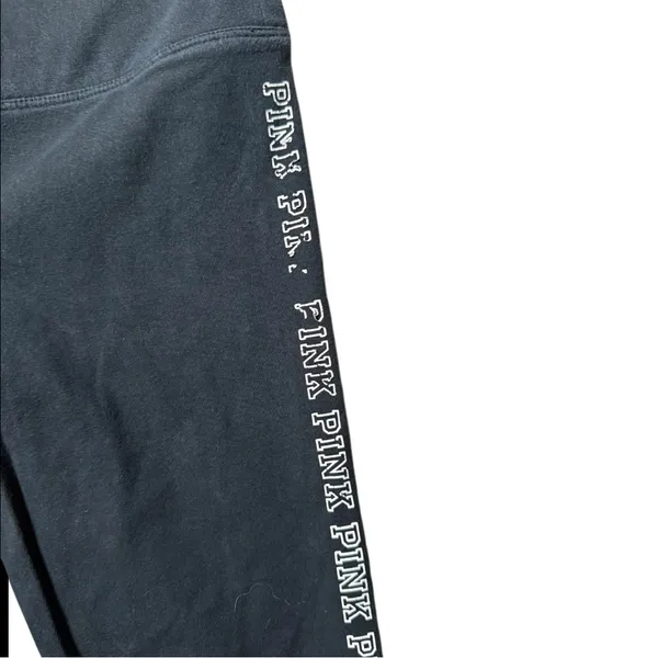 Victorias Secret Pink High Waist Full Length Leggings Size Small Black - Image 7