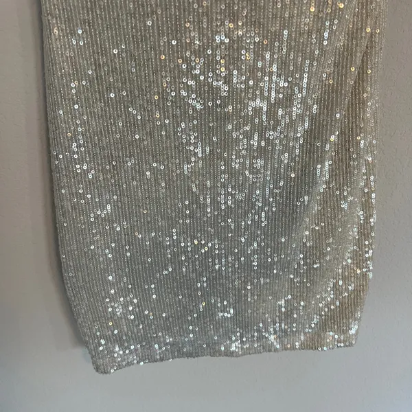 Kasia Sequin Strapless Mini Dress Size Small - Image 5