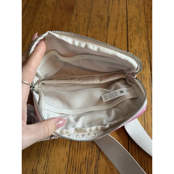 Lululemon Everywhere Belt Bag O/S Pink Tie Dye Nylon Crossbody Fanny Pack Zip - Image 6