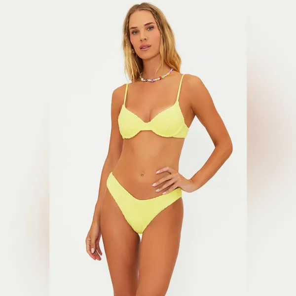 Beach Riot Vanessa Bottom Citrine Crush Terry, Size Large , $88 - Image 4