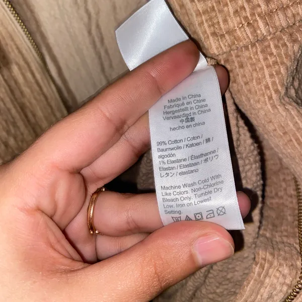 J. Crew Mocha Tan Corduroy Zip-Front Cinched Mini Dress Women's Size 8 - Image 9