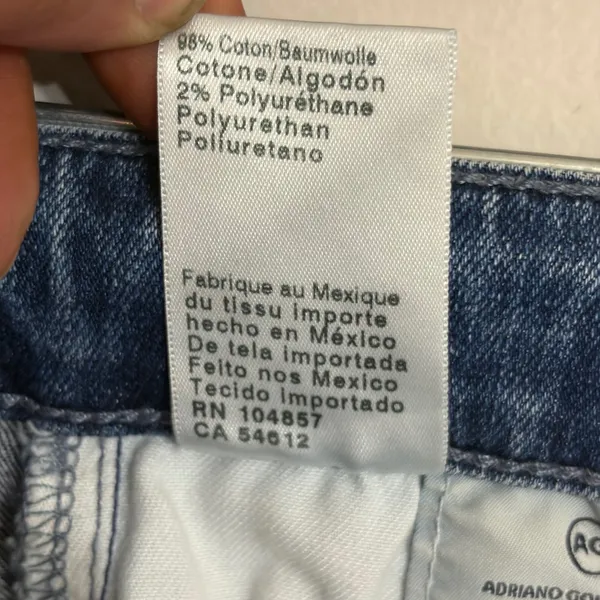 AG Adriano Goldschmied Stevie Ankle Jeans‎ Anthropologie High Rise Slim 25R - Image 11