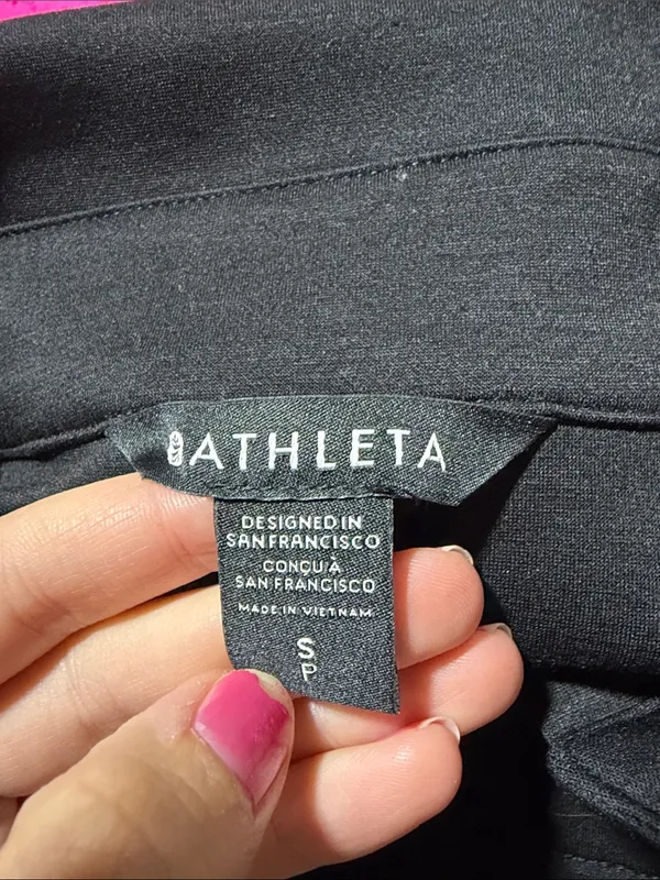 Athleta black button down shirt jacket shacket small - Image 8