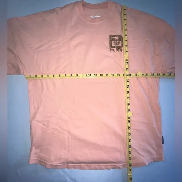 Walt Disney World Spirit Jersey Peach w/ Gold Glitter Long Sleeve - Image 10