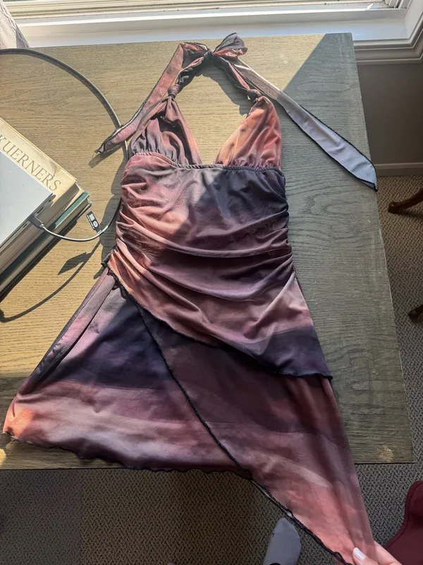 Halter top dress Purple - Image 3