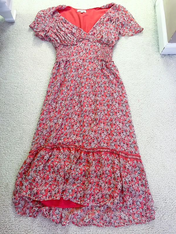 Max Studio Pink Floral Maxi Dress - Image 2