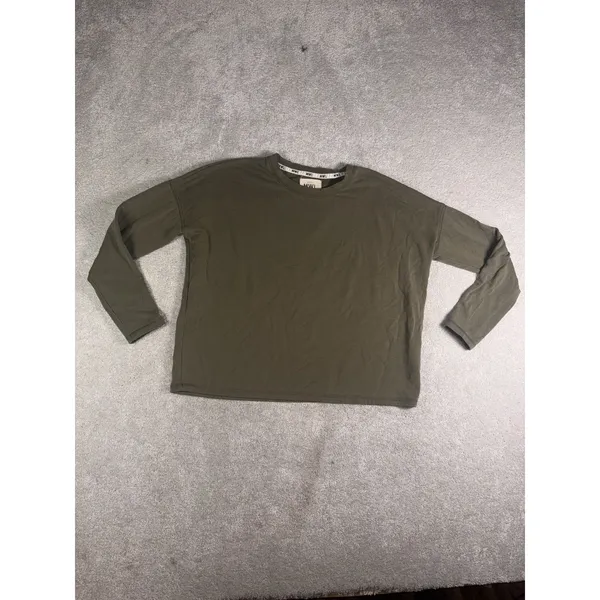 mwl madewell cropped sweatshirt dark green xs - Image 3
